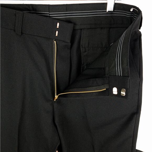 Edwards Woven Textured Workwear Pants Men's 36x32 Black Creased Polyester NWT - Picture 3 of 11